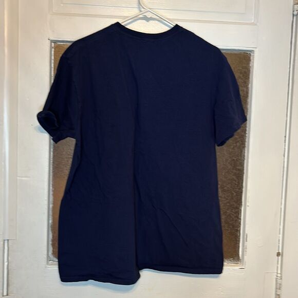 Animal Crossing Women’s Deserted Island Getaways Navy Blue and Green Tshirt XL - Picture 6 of 6